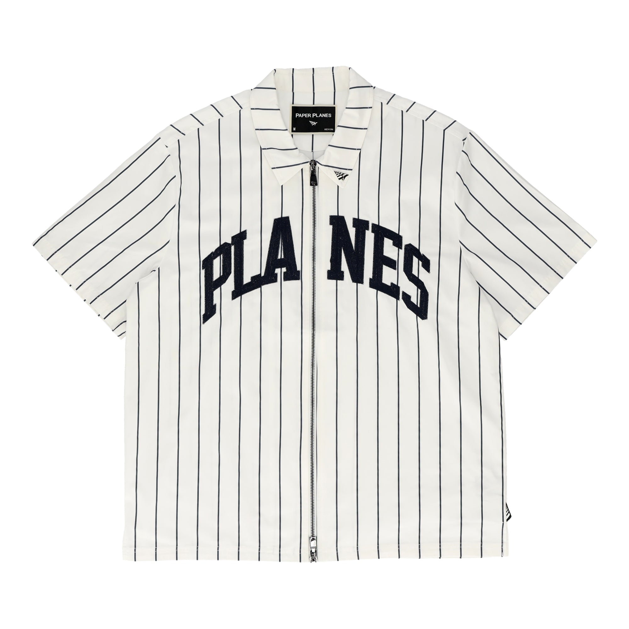 Planes Pinstripe Work White Shirt