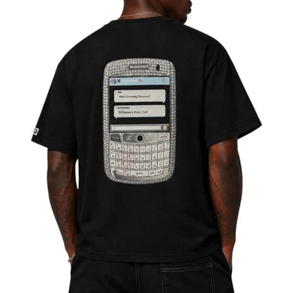 BB Text SS Knit Black T-Shirt