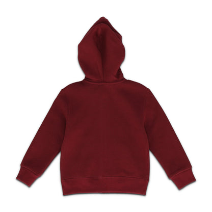 Kid Logo Fleece Full Zip  Red Hoodie