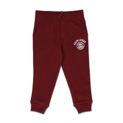 Logo Fleece Jogger Red Pant TD