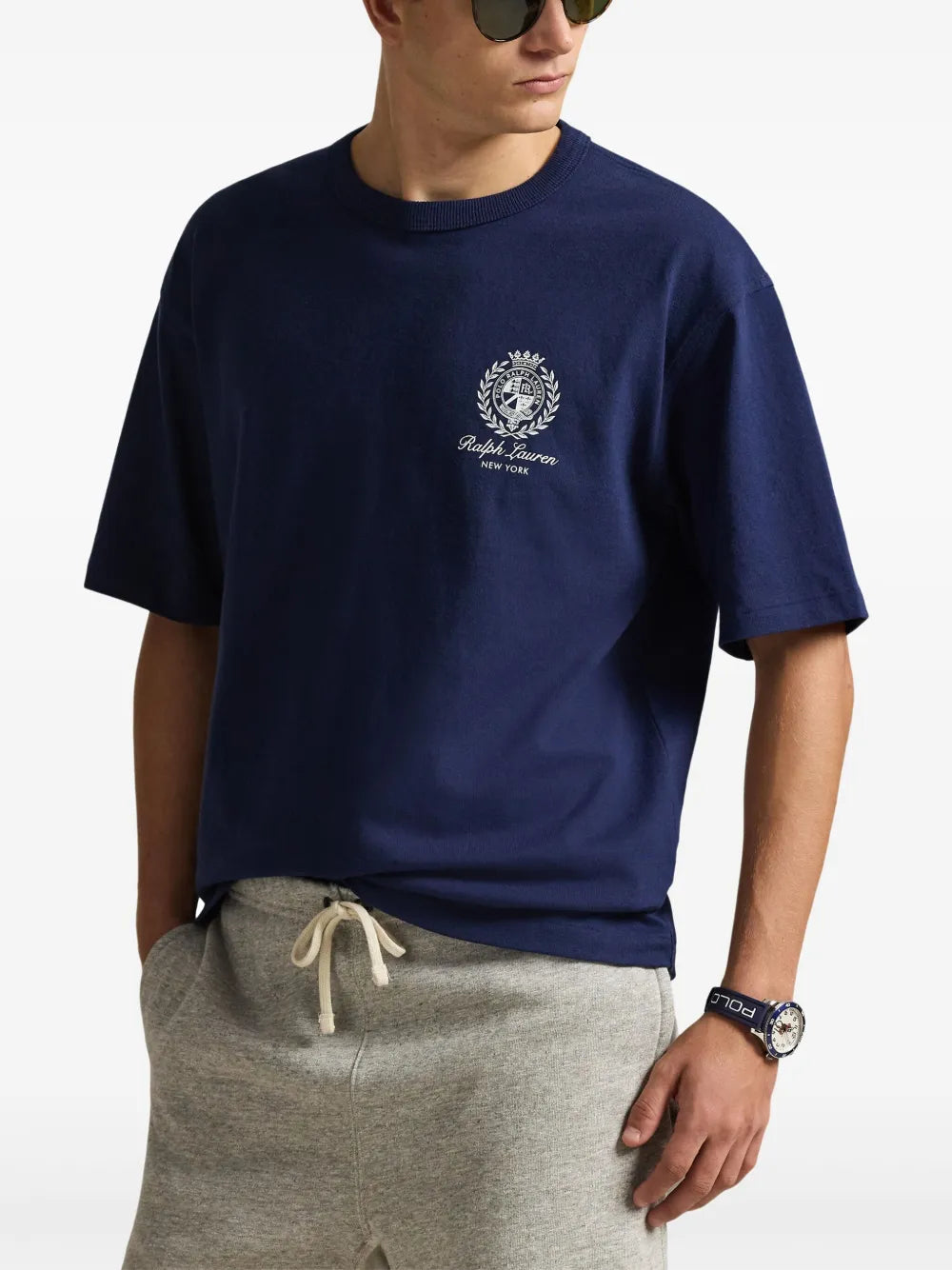Jersey Knit RL Script Graphic T-Shirt