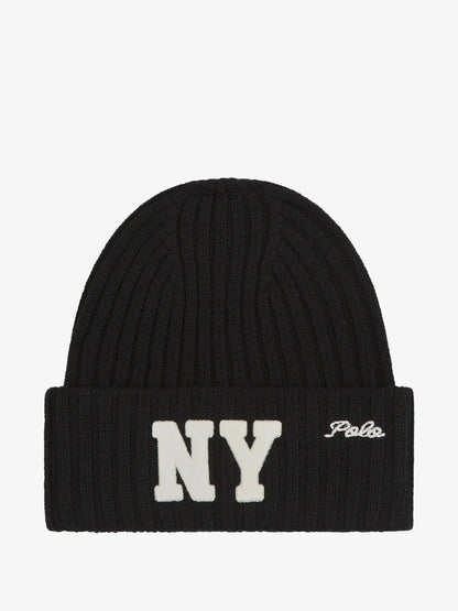 ECHO-POLO NY RIB BEANIE-BLACK