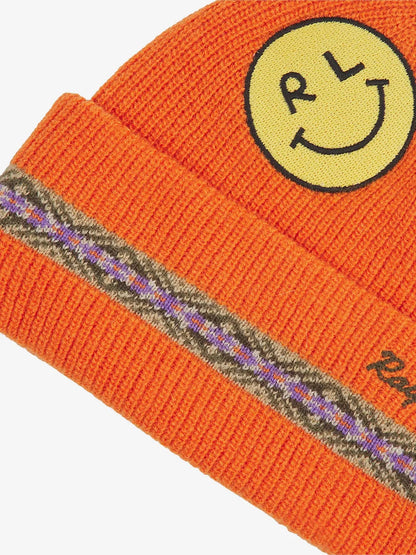 Polo Ralph Lauren-TASLAN PATCH BEANIE-Orange