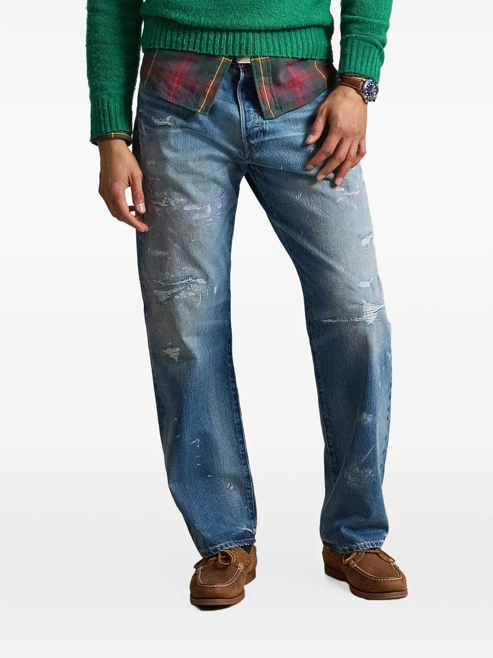Vintage Classic Distressed Jeans