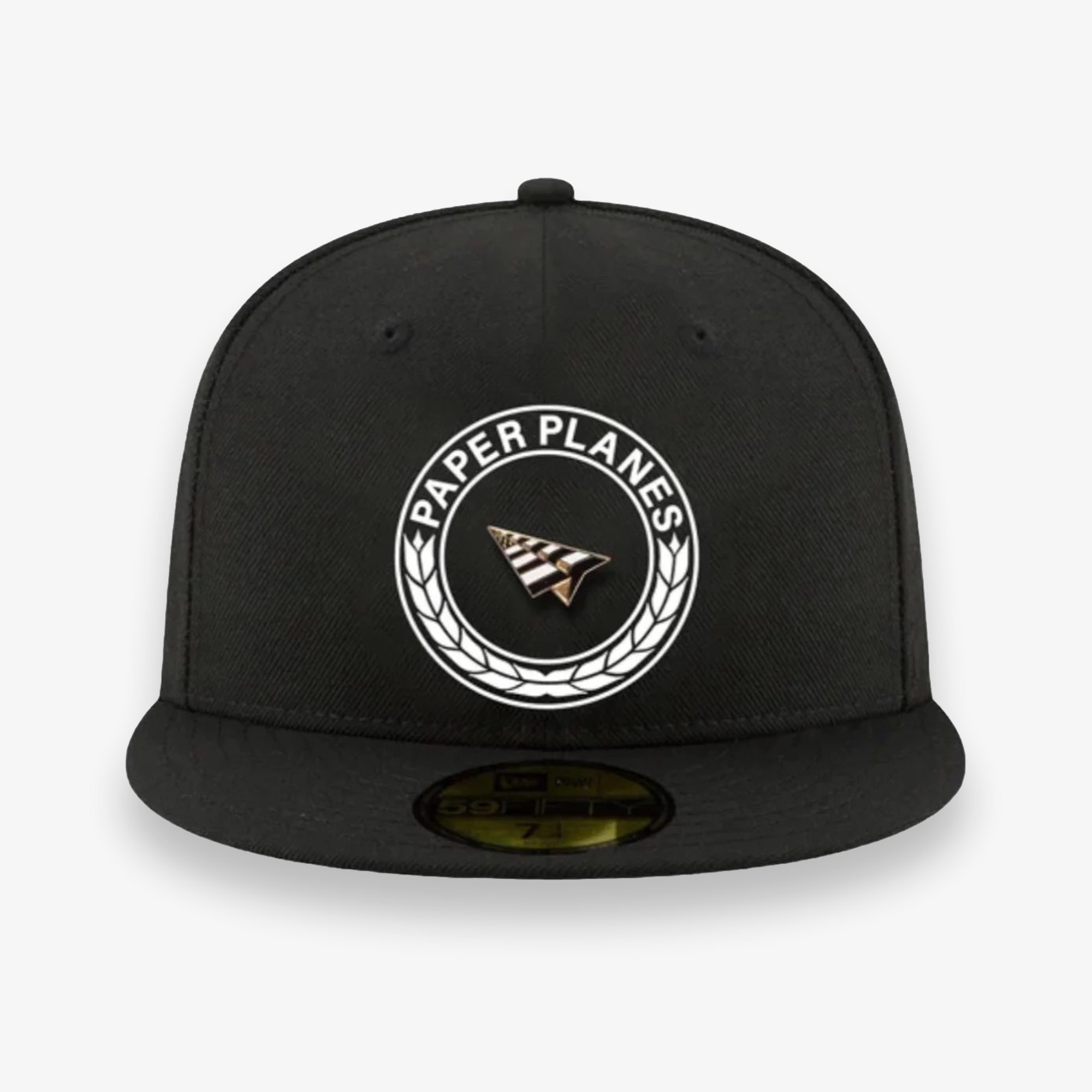 101127-BLK-Men Firstclassblackfittedwithgreyu