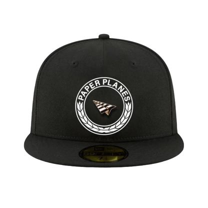 First class black fitted Hat