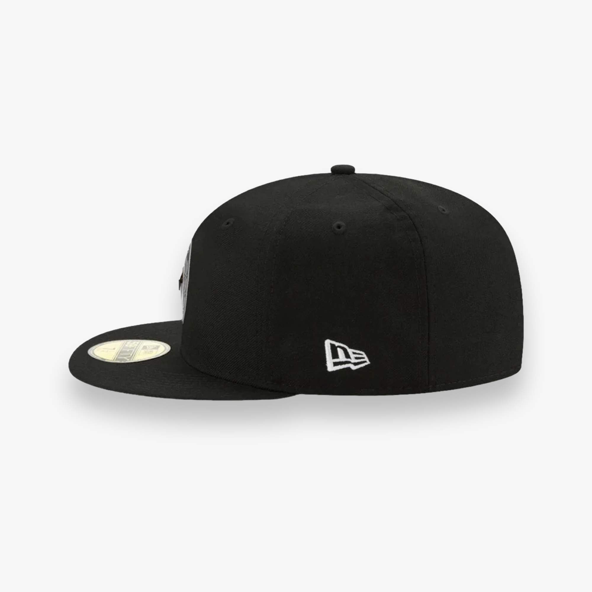 101127-BLK-Men Firstclassblackfittedwithgreyu