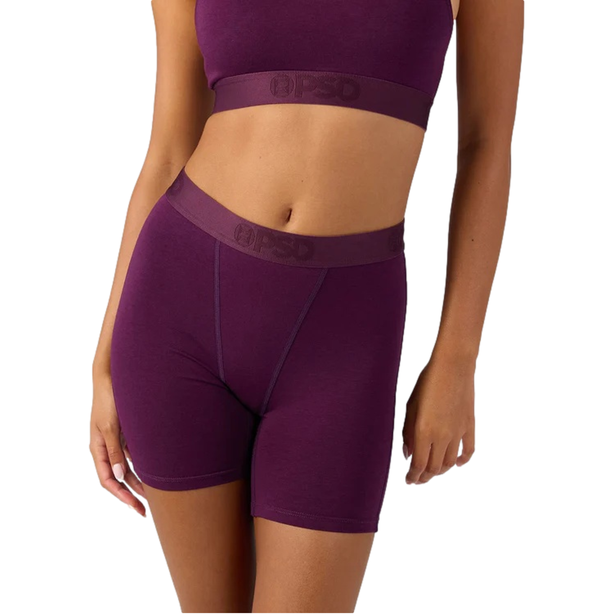 Modal Solids Plum Boxer Briefs