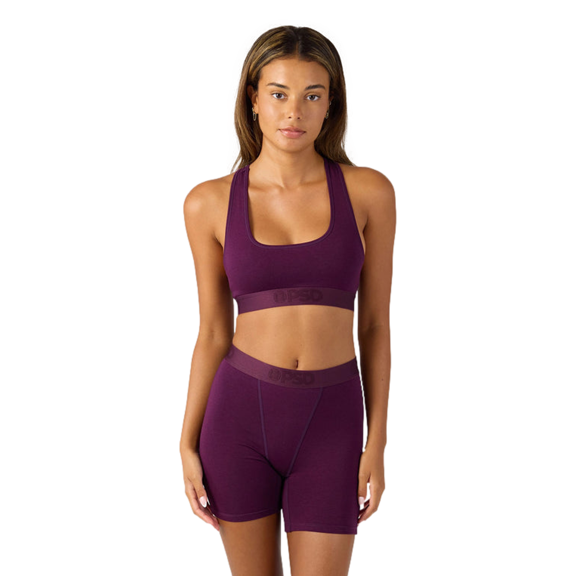 Modal Solids Plum Boxer Briefs