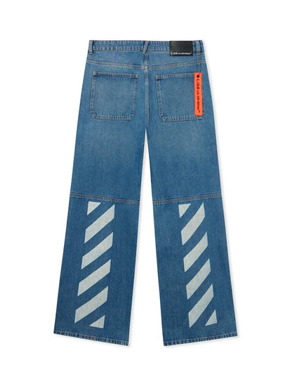 L/AB Off-WHITE DIAG CARPENTER JEANS