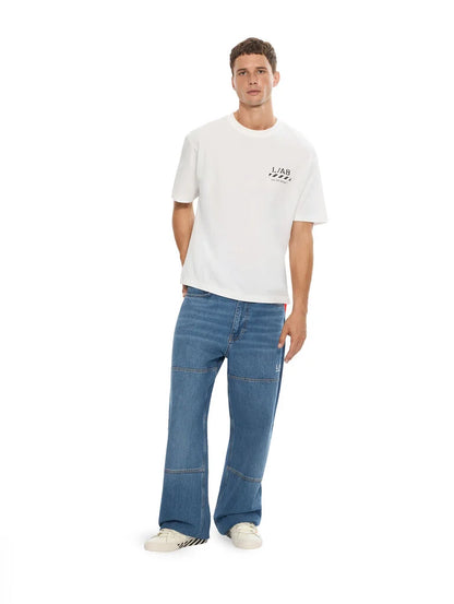 L/AB Off-WHITE DIAG CARPENTER JEANS