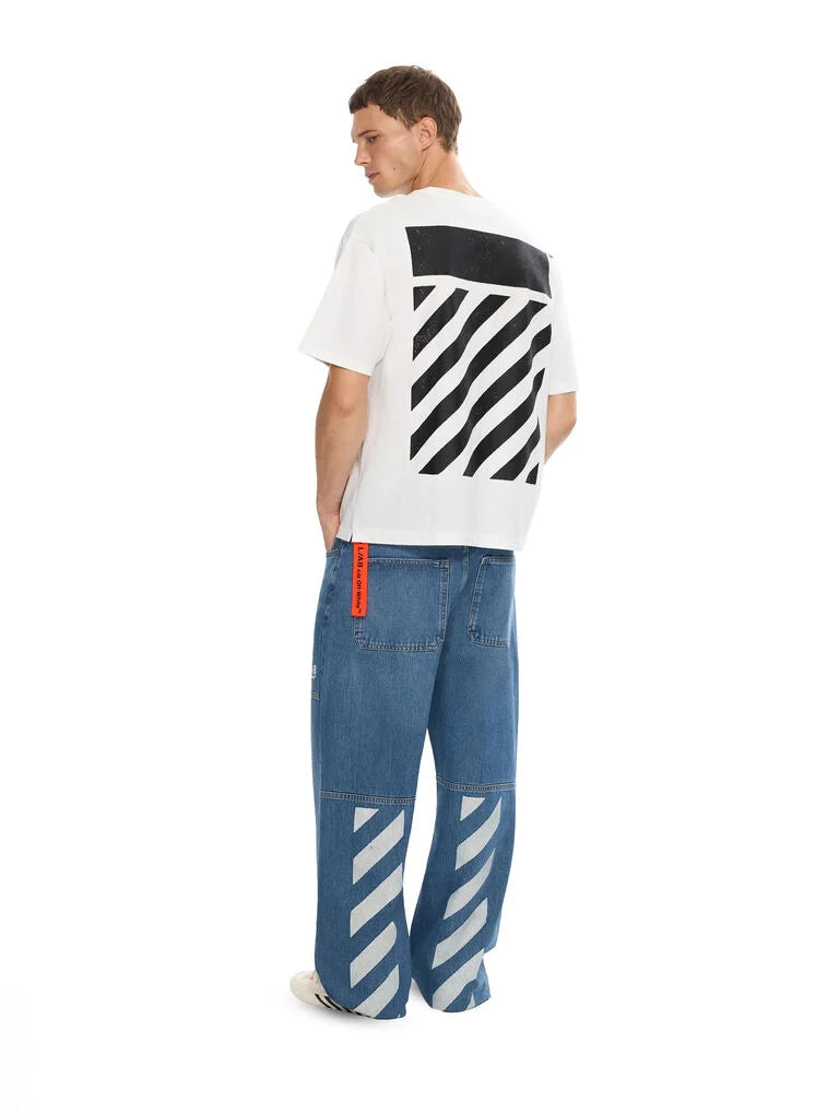 L/AB Off-WHITE DIAG CARPENTER JEANS