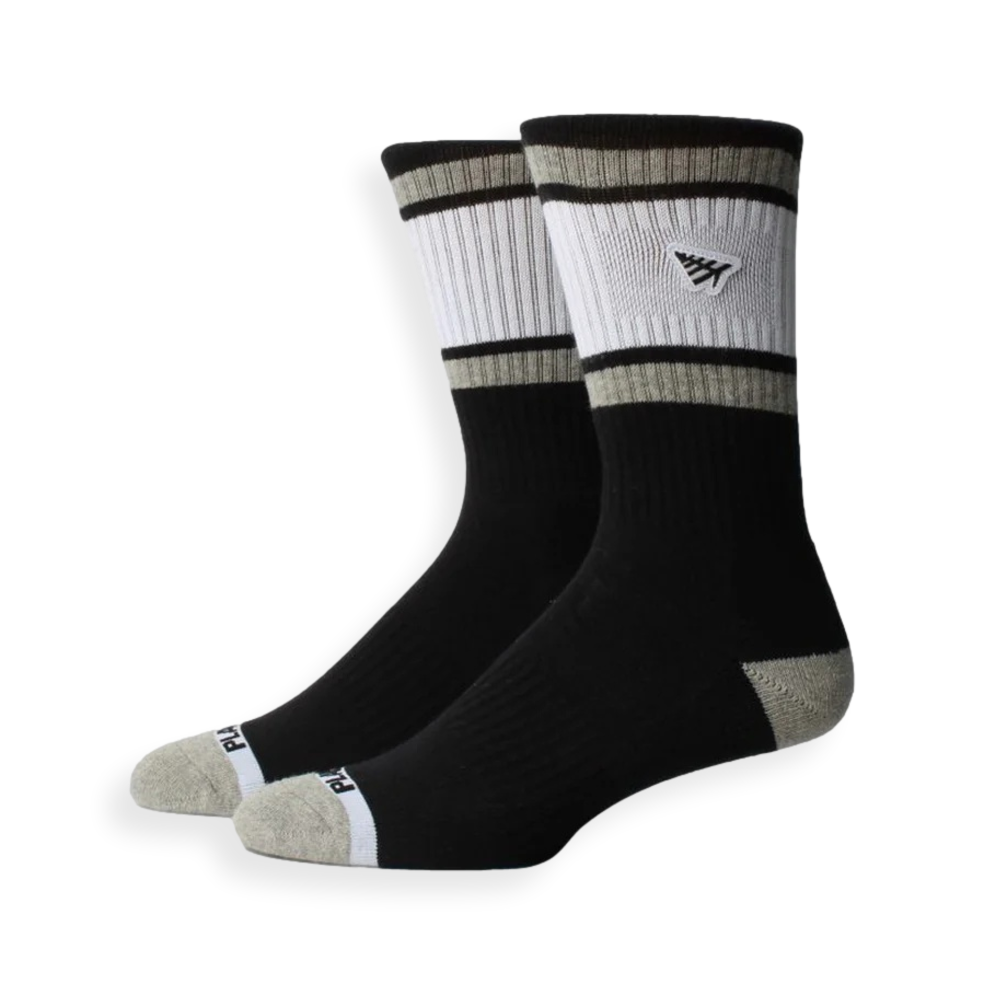 Embroidery Logo Patch Stripe Socks