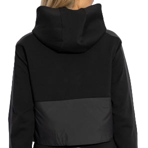 Mixmedia BlackHalf Zip  Hoodie