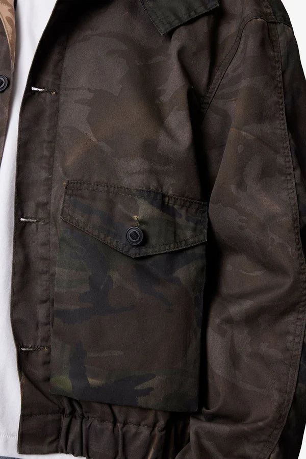 MNML-OVERDYED HOODED JACKET
