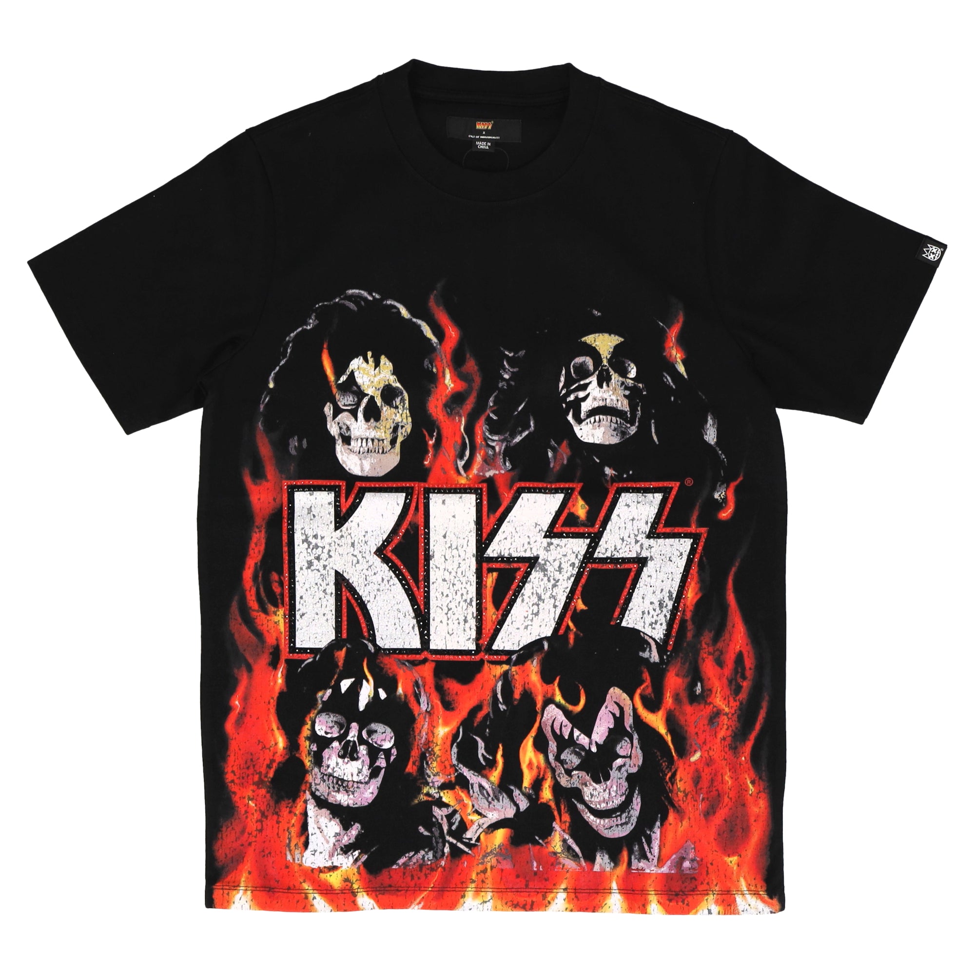 Short sleeve crew Kiss Hellfire Tee