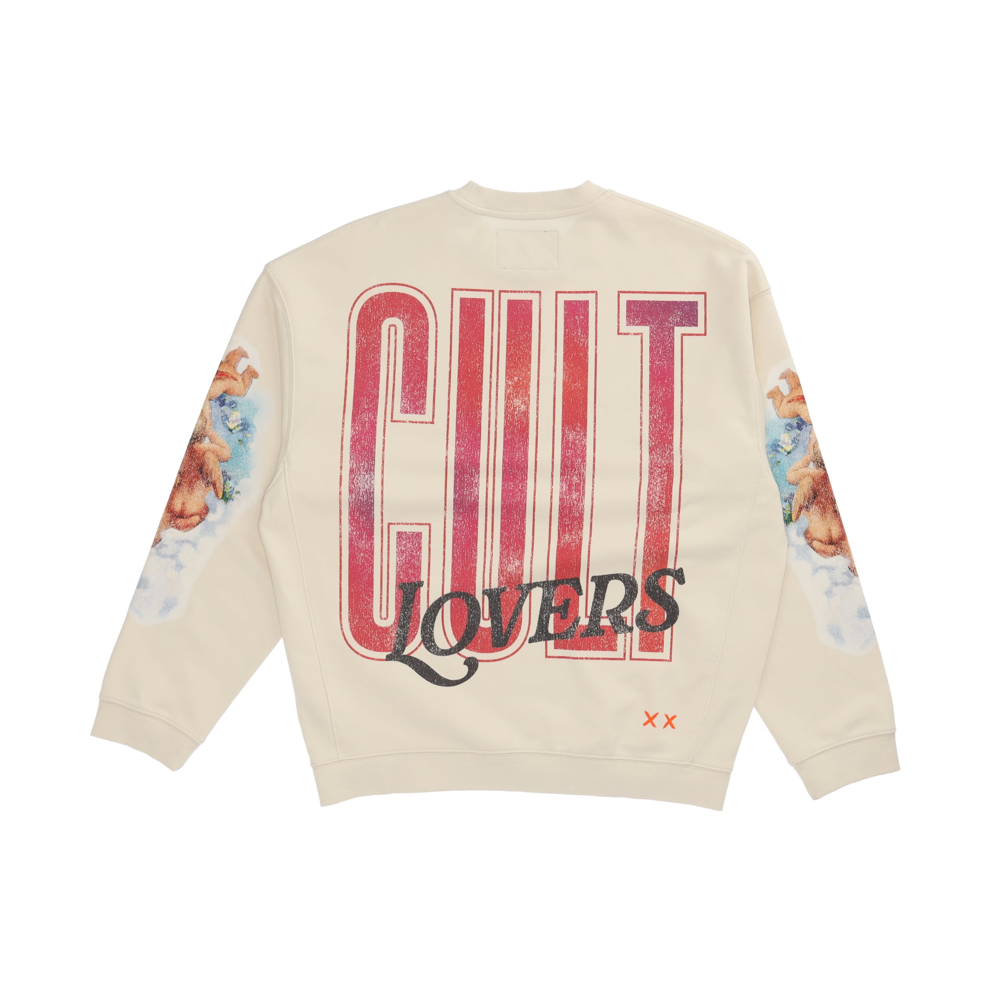 Novelty Fleece Crewneck Sweatshirt White
