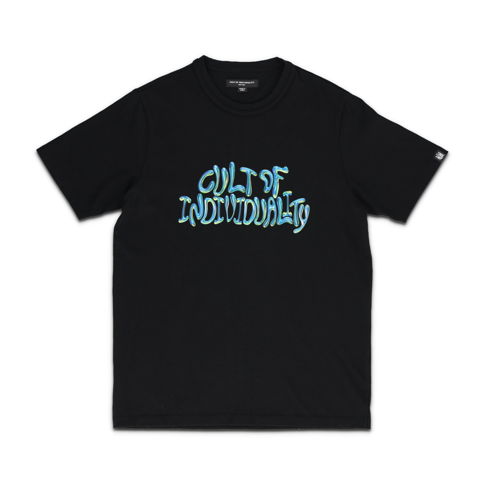 Short Sleeve Bubble Logo Crew Neck Tee