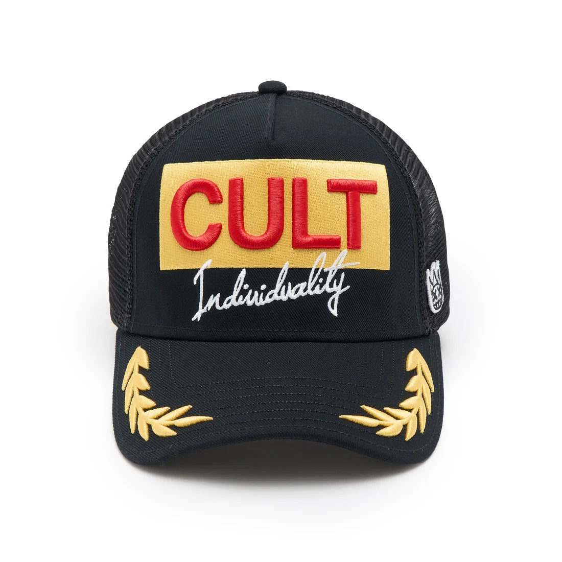 LOGO MESH BACK CULT RACING TRUCKER HAT