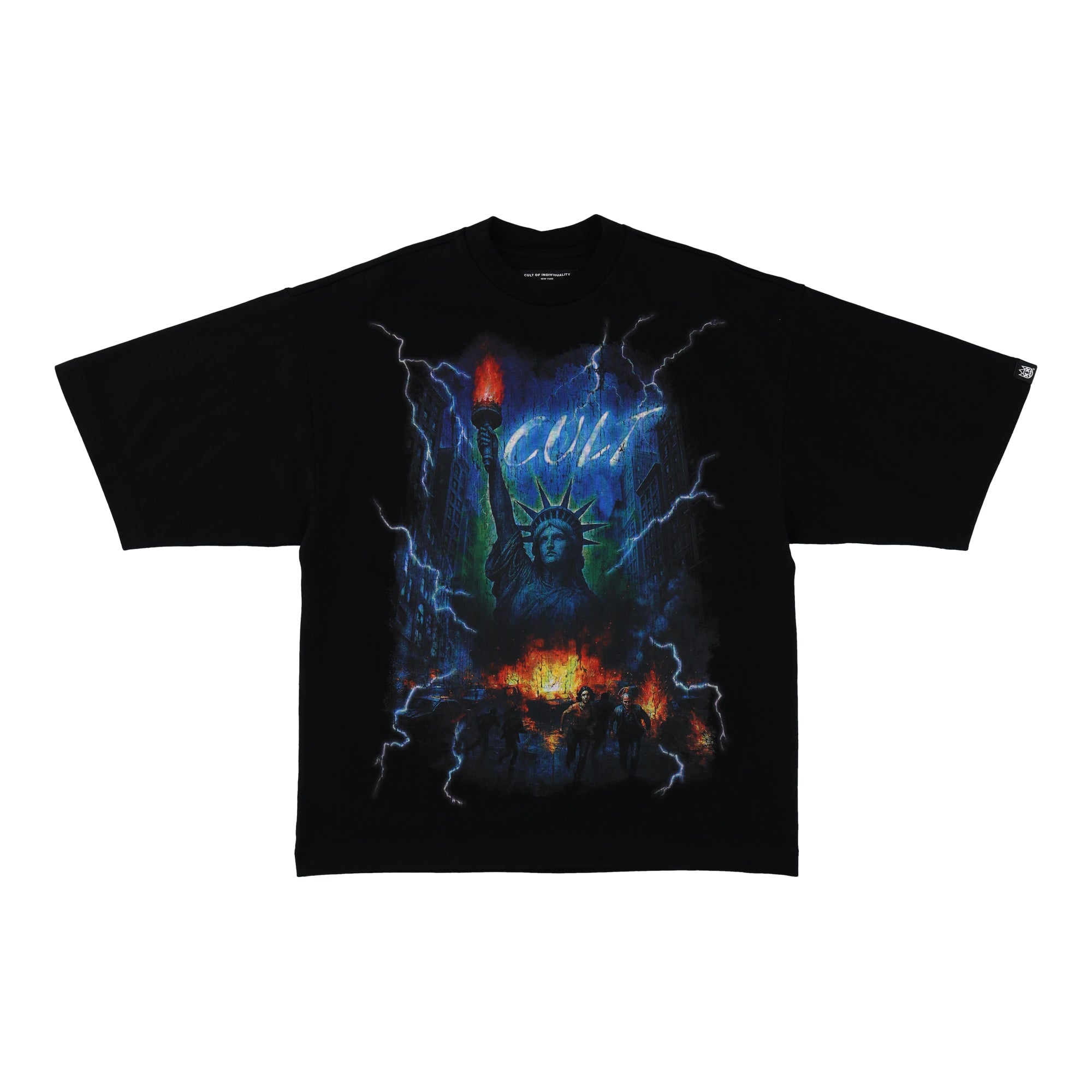 Big Apple Oversized SS Crewneck Black Tee