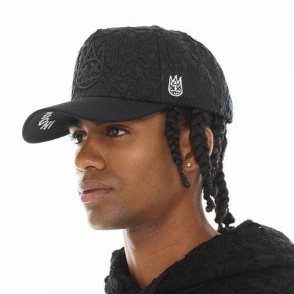 Cult Of Individuality-A FRAME TRUCKER HAT CURVED VISOR HAT-Black