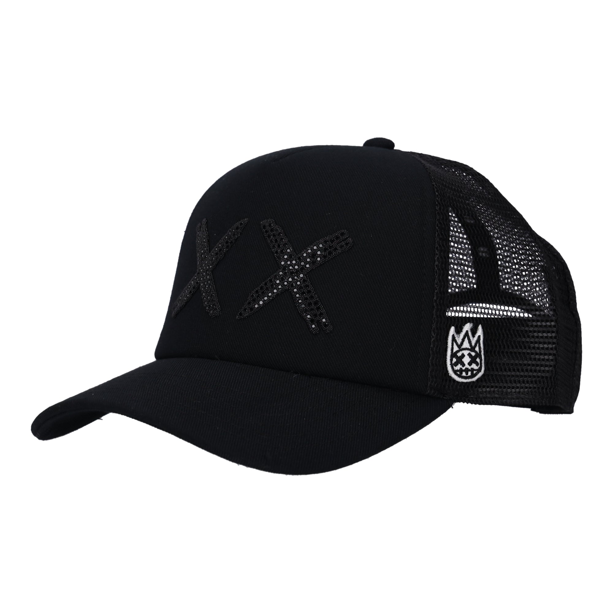 Black Crystals XX Logo Mesh Trucker Hat