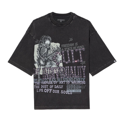 BOXY OVERSIZED CREW NECK SHORT SLEEVE T-SHIRT