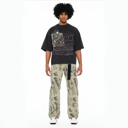 BOXY OVERSIZED CREW NECK SHORT SLEEVE T-SHIRT