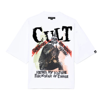 BOXY OVERSIZED SHORT SLEEVE CREW NECK T-SHIRT