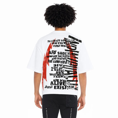 BOXY OVERSIZED SHORT SLEEVE CREW NECK T-SHIRT