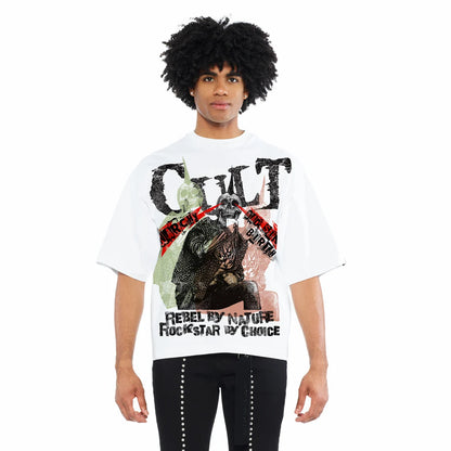 BOXY OVERSIZED SHORT SLEEVE CREW NECK T-SHIRT