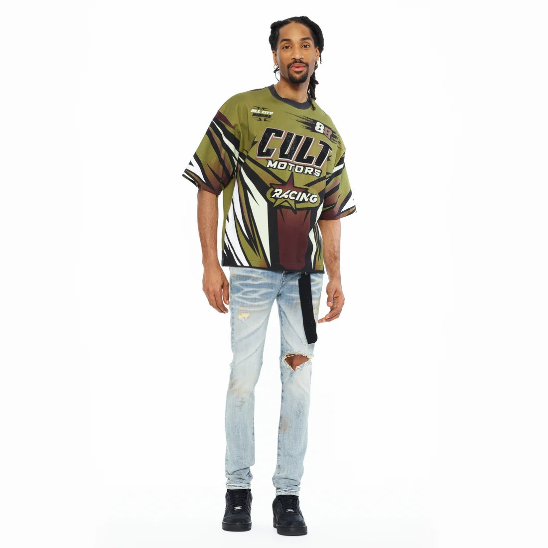 PUNK SUPER SKINNY FIT JEANS-Blue