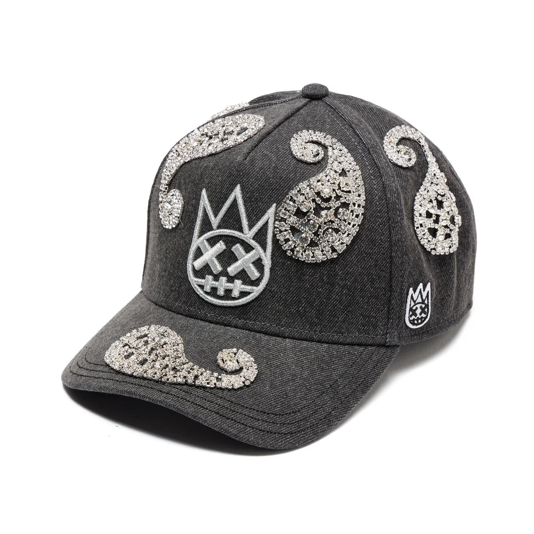 Cult Of Individuality-PAISLEY PANEL A-FRAME TRUCKER HAT-Black