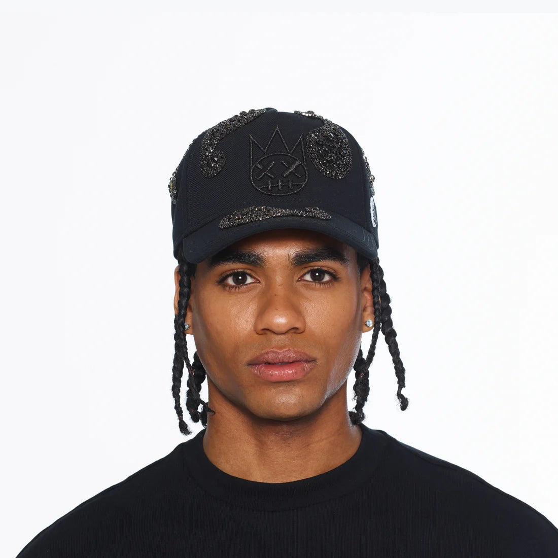 Cult's Paisley 5 Panel A Frame Trucker Hat In Black
