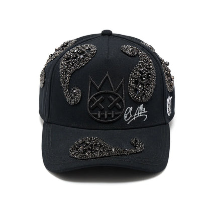 Cult's Paisley 5 Panel A Frame Trucker Hat In Black