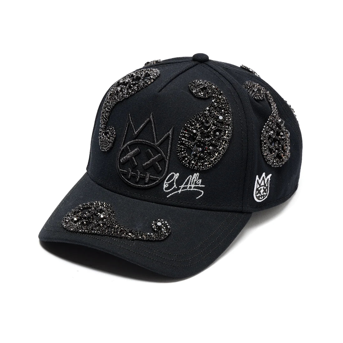 Cult's Paisley 5 Panel A Frame Trucker Hat In Black