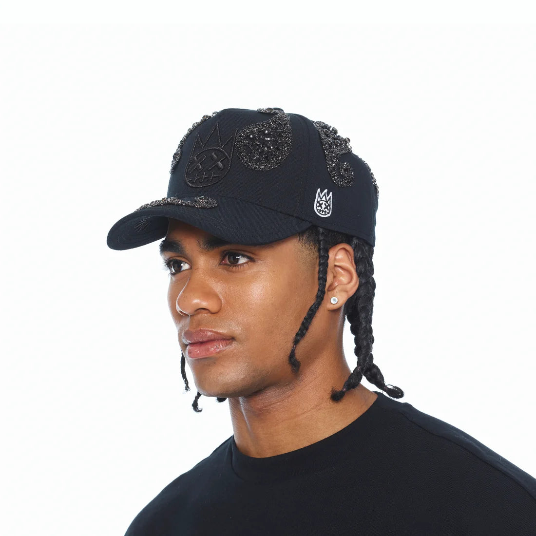 Cult's Paisley 5 Panel A Frame Trucker Hat In Black