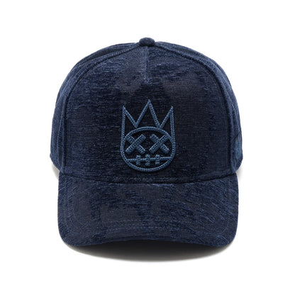 Cult Of Individuality-A FRAME CURVED VISOR TRUCKER HAT-Navy