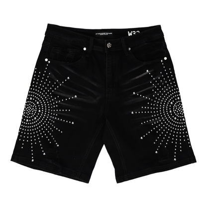 Studded Burst Black Short