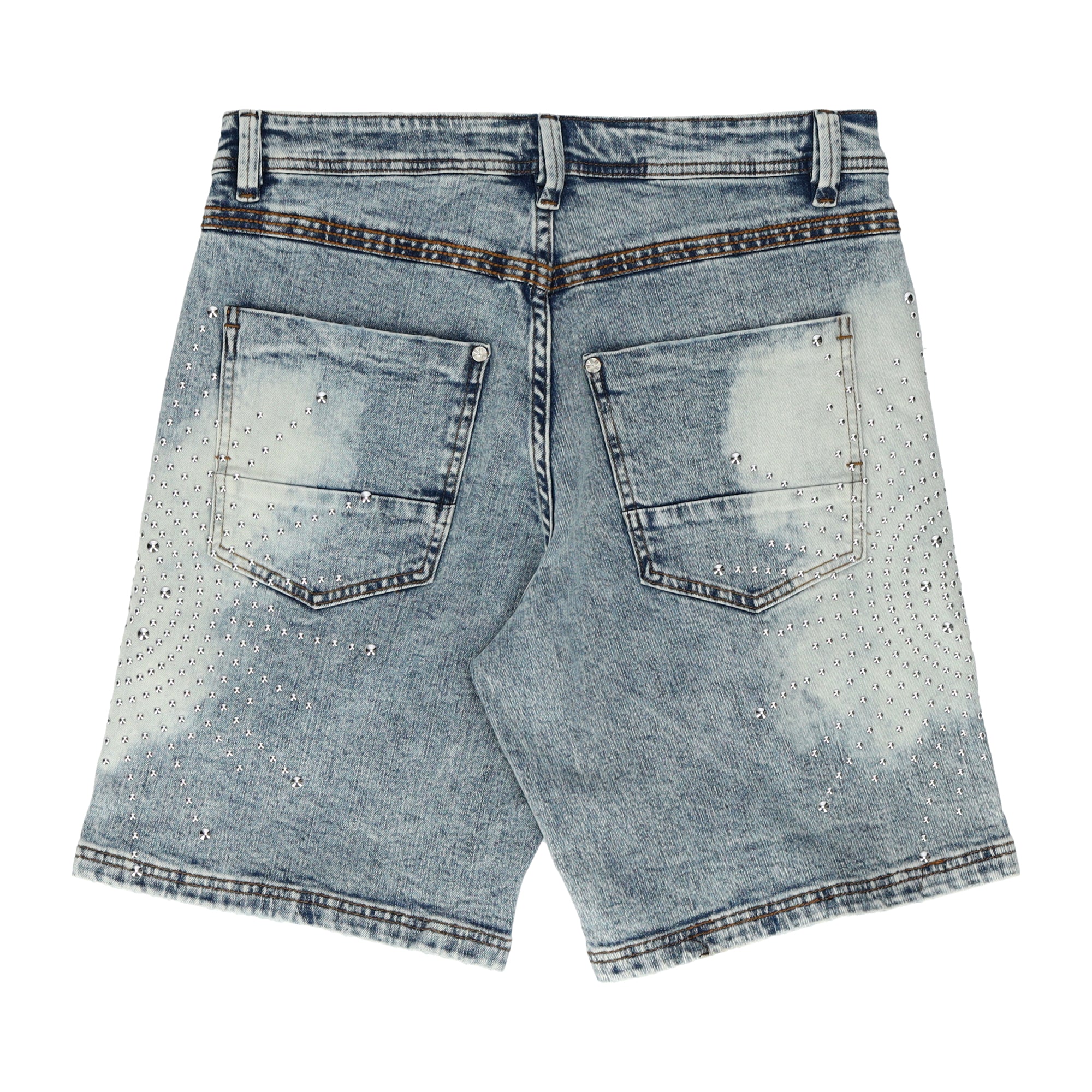Studded Burst Blue Short