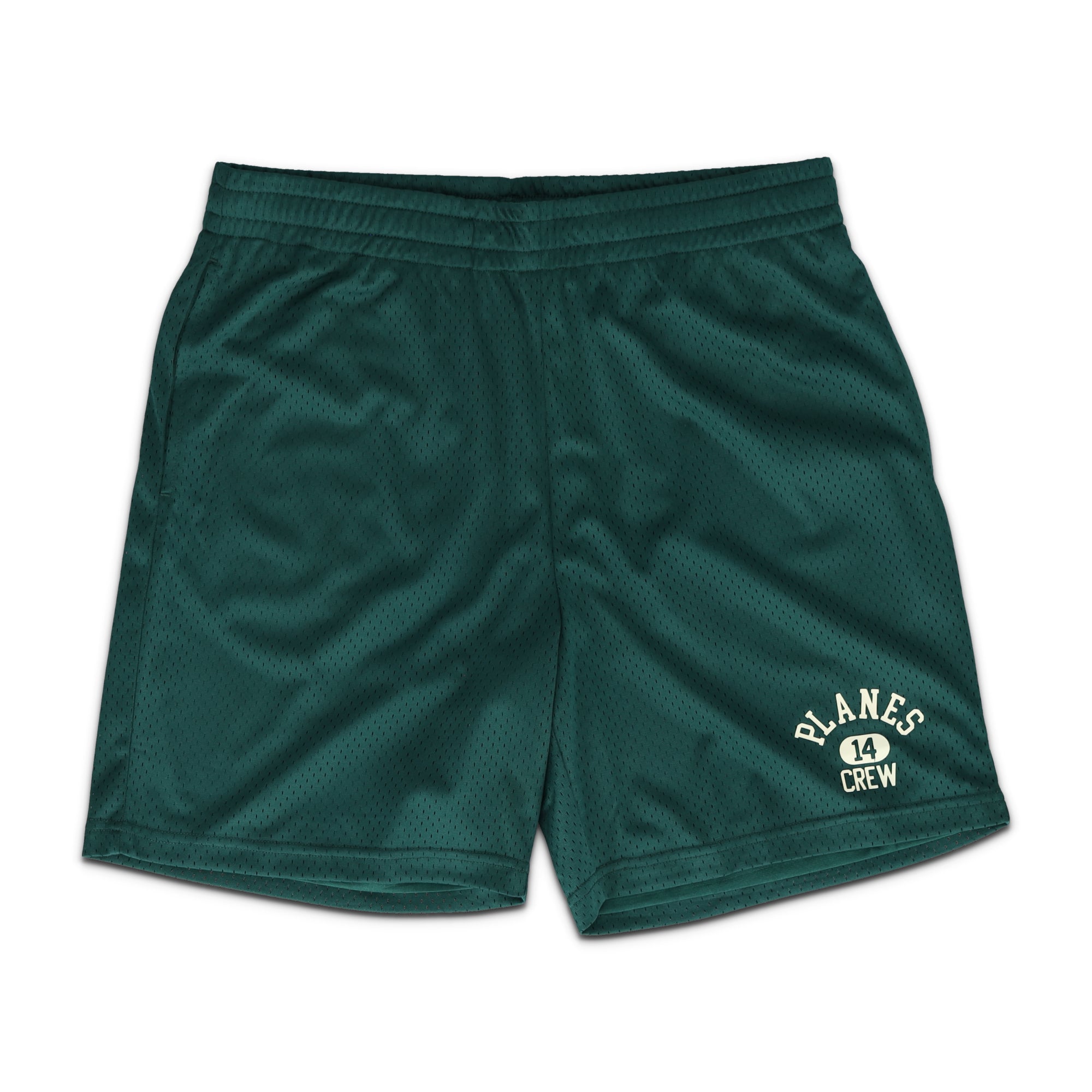 Solid Mesh BasketBall Short Green