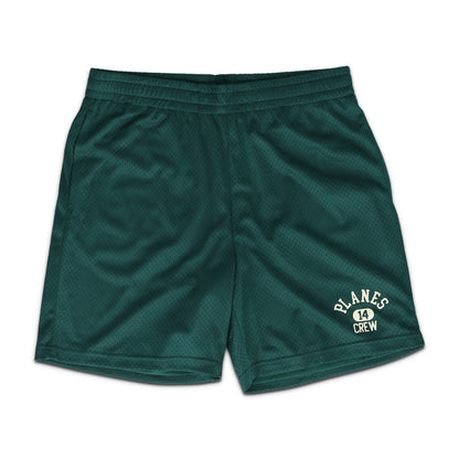 Solid Mesh BasketBall Short Green
