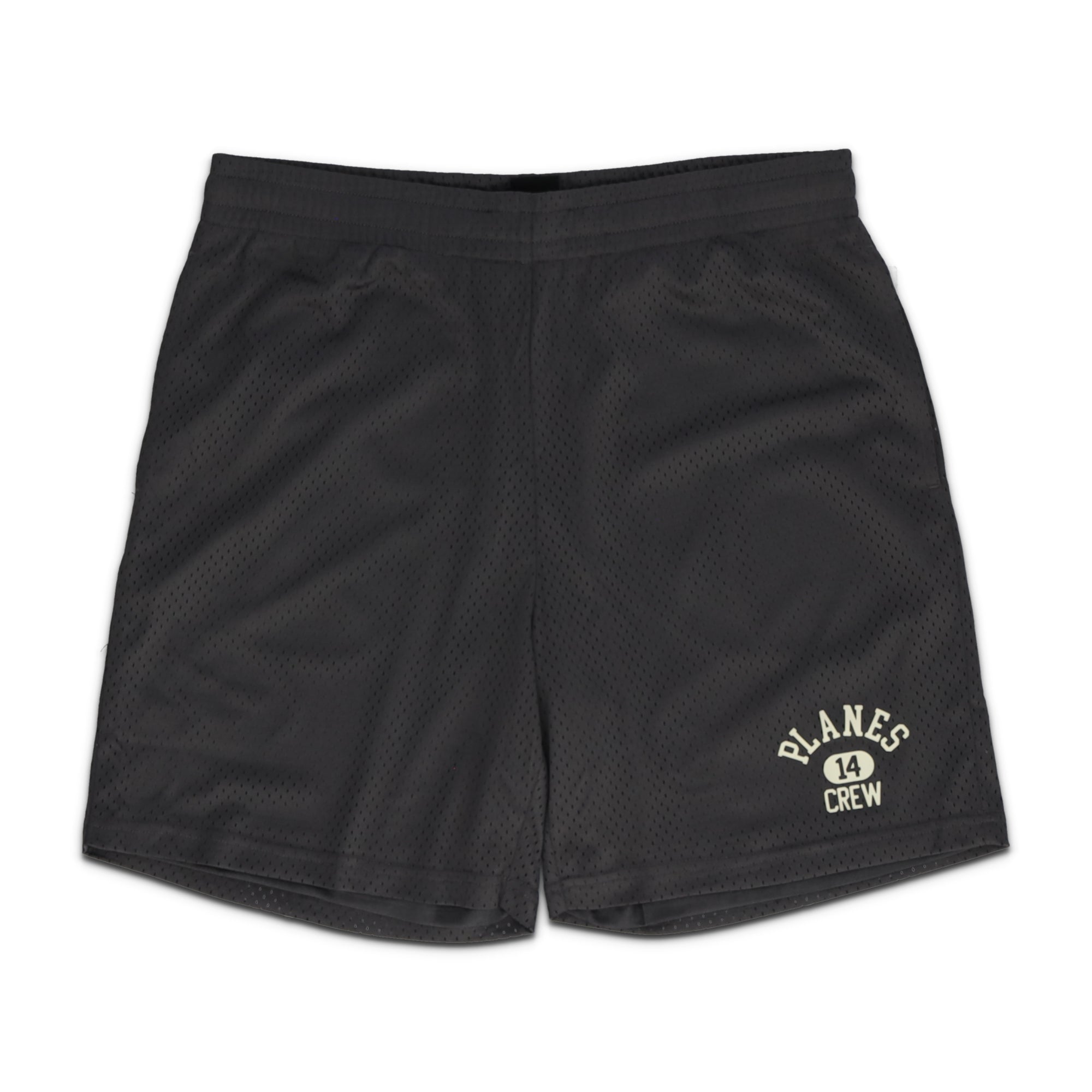 Solid Mesh BasketBall Short Black