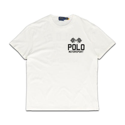 Classic Fit Slub Jersey Graphic T-Shirt White