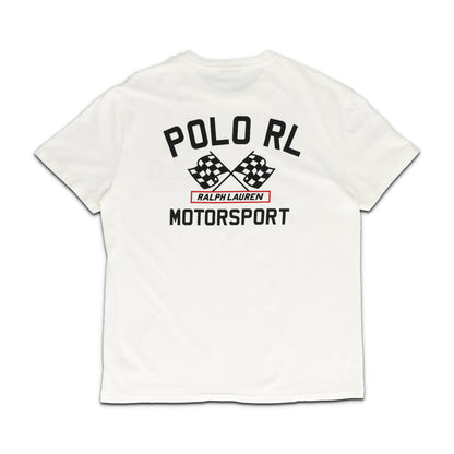 Classic Fit Slub Jersey Graphic T-Shirt White