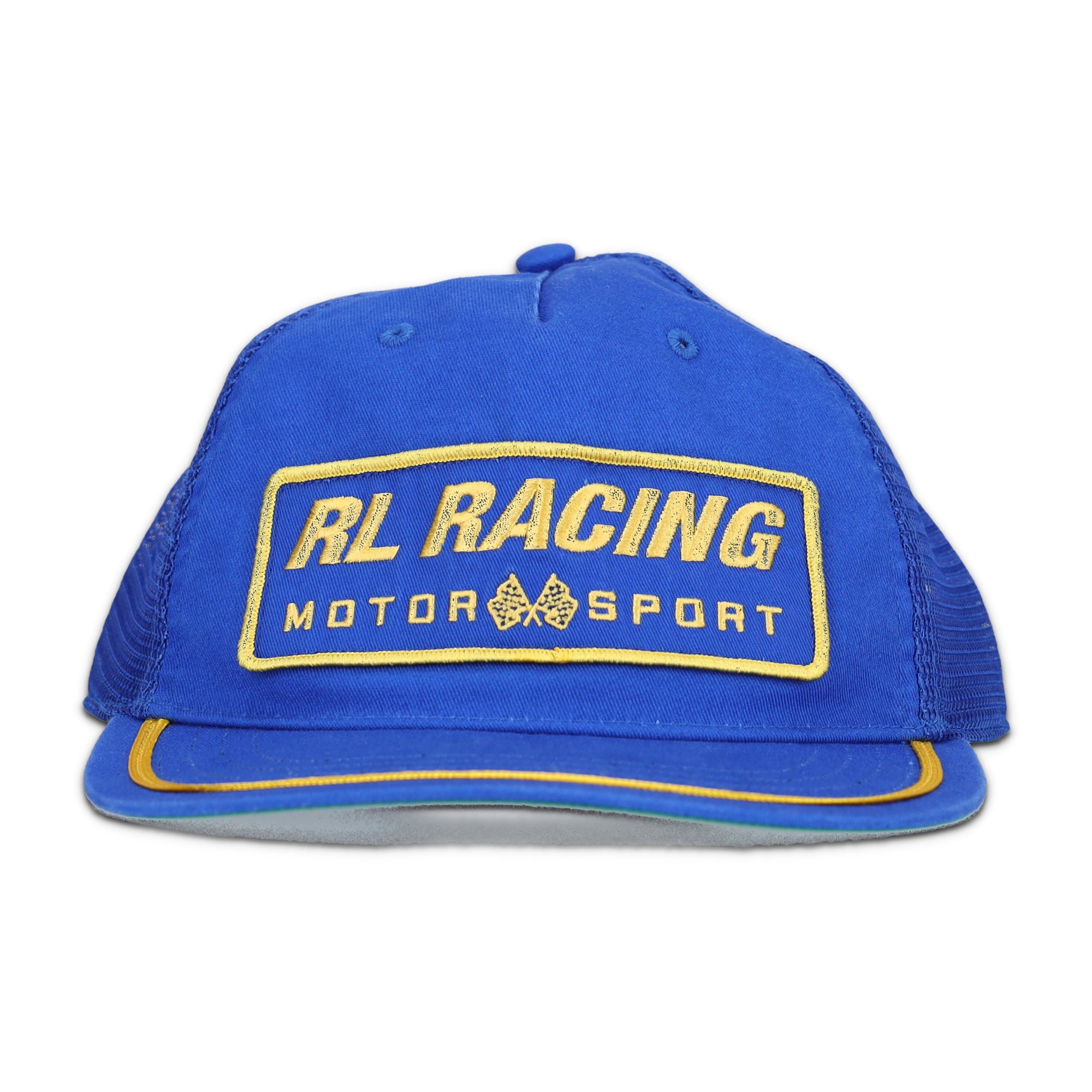 Racing-Patch Twill Trucker Cap Blue
