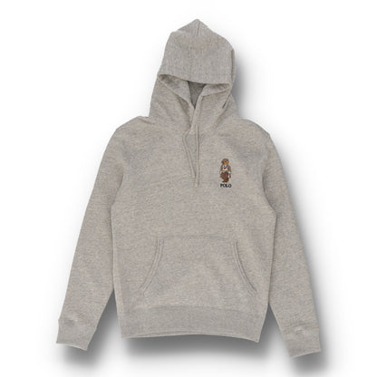 Polo Bear Fleece Gray Pullover Hoodie
