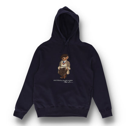 Polo Bear Fleece Blue Pullover Hoodie
