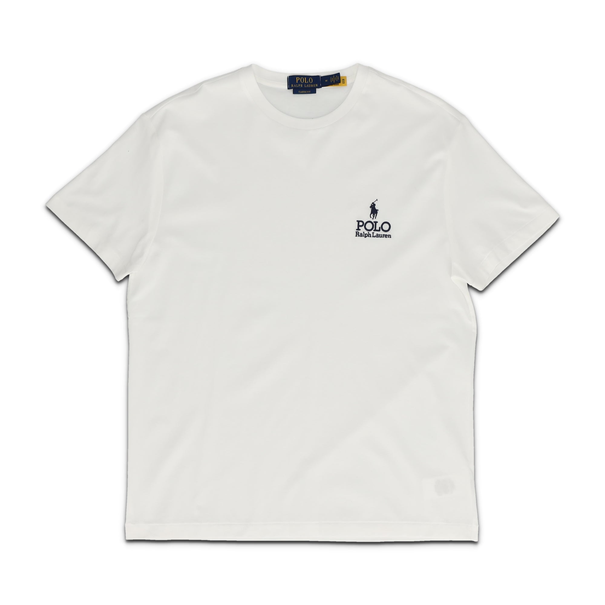 Classic Fit Logo Jersey White T-Shirt