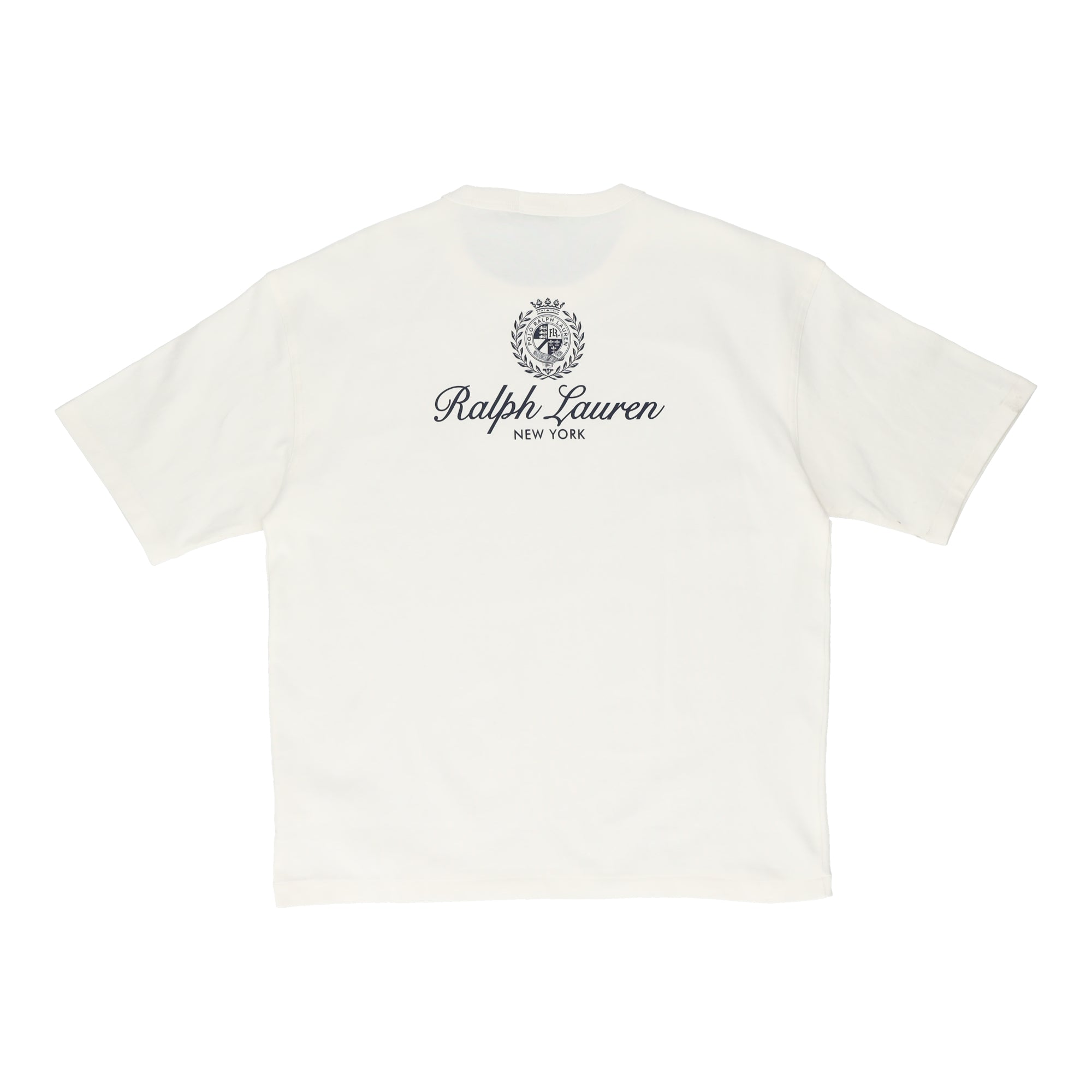 Relaxed Fit Jersey Graphic White T-shirt